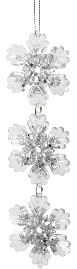 Ornament - Snowflake Drop Rounded Tips