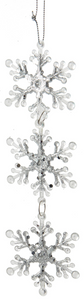 Ornament - Snowflake Drop Skinny Tips