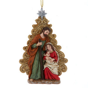 Ornament - Nativity Glitter Tree