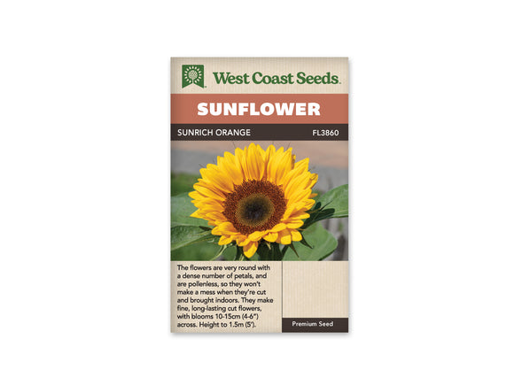 Sunflowers - Sunrich Orange (Seeds)