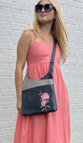 Crossbody Bag - Peony Messenger Blue