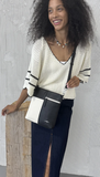 Crossbody Bag - Barrie Two-Tone Black