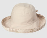 Women's Upturn Hat - Noosa (Beach Print Latte)