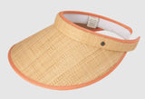 Women's Push On Visor - Sandy (Natural/Coral)