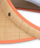 Women's Push On Visor - Sandy (Natural/Coral)