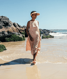 Women's Push On Visor - Sandy (Natural/Coral)