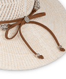 Women's Wide Brim Hat - Scarlett (Natural)