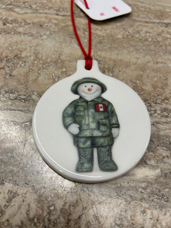Ornament - Military Snowman