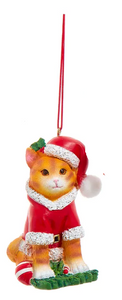 Ornament - Cat in Santa Suit