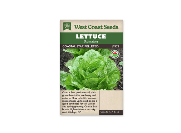 Lettuce - Coastal Star Pelleted Organic (Seeds)