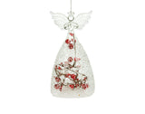 Angel Decor - LED with Red Berries