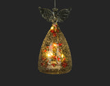 Angel Decor - LED with Red Berries