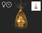 Angel Decor - LED with Red Berries