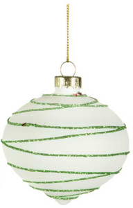 Ornament - Onion with Green Stripes