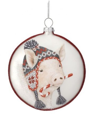 Ornament - Disc Pig