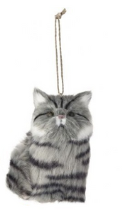 Ornament - Grey Persian Kitten