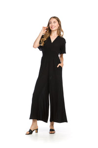 Jumpsuit - Crinkle Short Sleeve