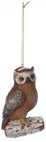 Ornament - Owl on Log