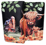 Wallet - Highland Cow Black