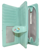 Wallet - Cats in the Garden Light Teal