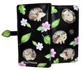 Wallet - Hedgehog Family Black
