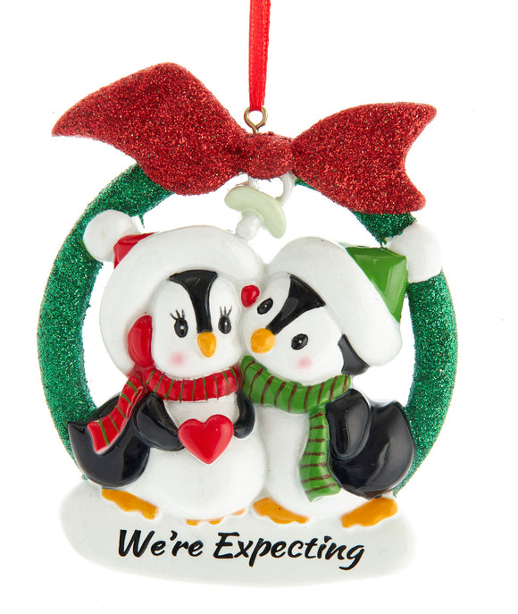 Ornament - We're Expecting Penguins