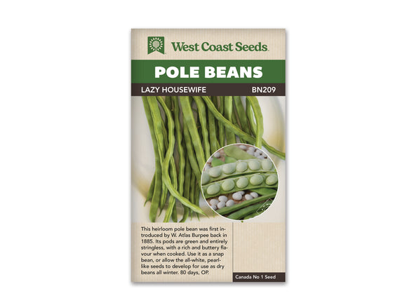 Pole Beans - Lazy Housewife (Seeds)