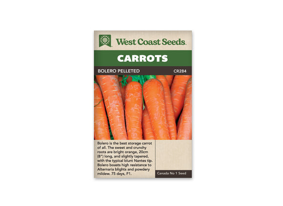 Carrots - Bolero F1 Pelleted (Seeds)