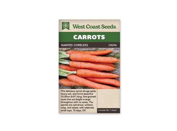 Carrots - Nantes Coreless (Seeds)