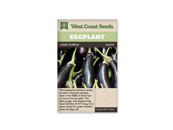 Eggplant - Fingerling Long Purple (Seeds)