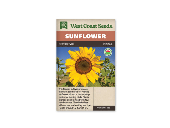 Sunflower - Peredovik Organic (Seeds)