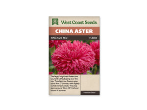 China Aster - King Size Red (Seeds)