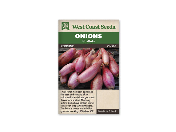 Onions - Zebrune Shallots (Seeds)