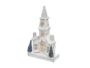 Wooden Church - Snow Covered LED