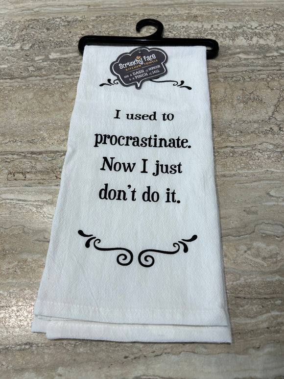 Tea Towel - Used to Procrastinate