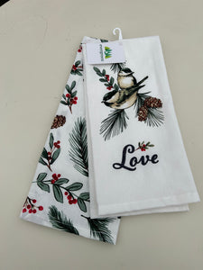 Tea Towels - Chickadees (Love)