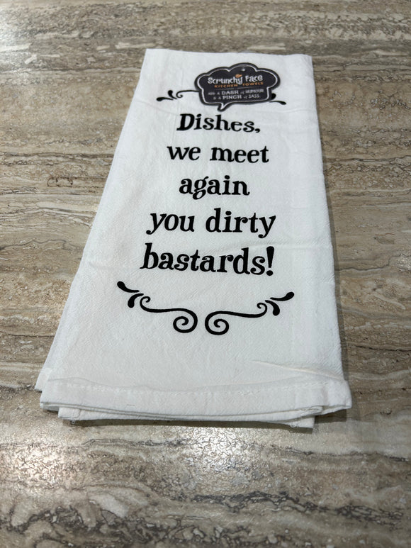Tea Towel - Dirty Bastards!