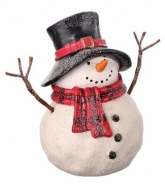 Snowman Decor - Twig Arms with Top Hat