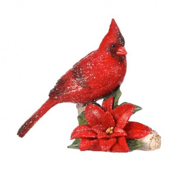 Cardinal Decor - With Poinsettia