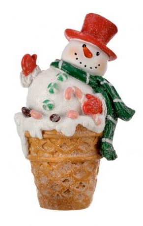 Snowman Decor - In Ice Cream Cone