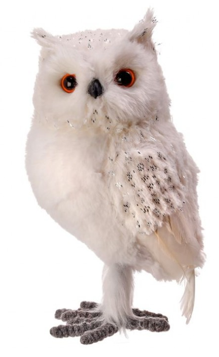 Snow Owl - Faux Fur White