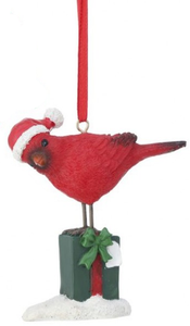 Ornament - Cardinal with Gift