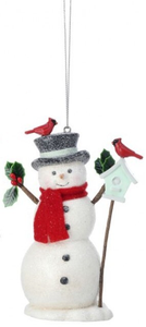 Ornament - Snowman with Bird Feeder