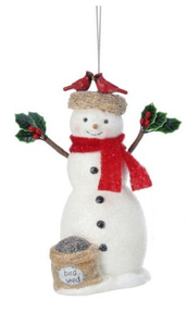 Ornament - Snowman with Bird Seed