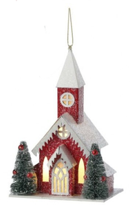 Ornament - Church Tall LED