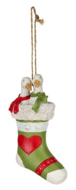 Ornament - Ducks in Stocking