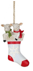 Ornament - Sheep in Stocking