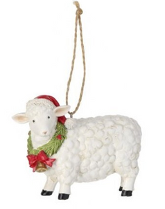 Ornament - Sheep in Santa Hat