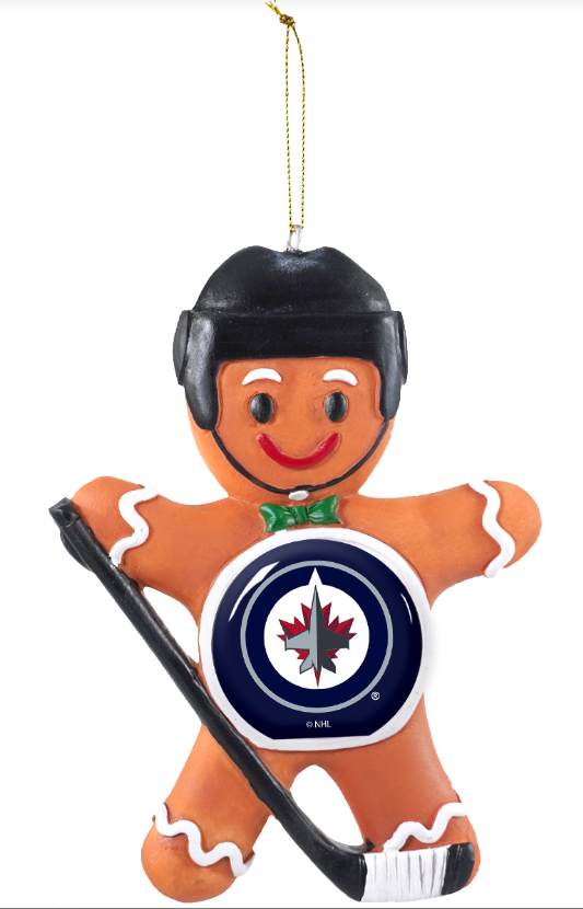 Ornament - Winnipeg Jets Gingerbread Man