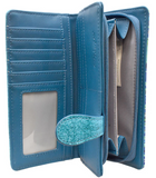 Wallet - Aqua Paisley Peacock